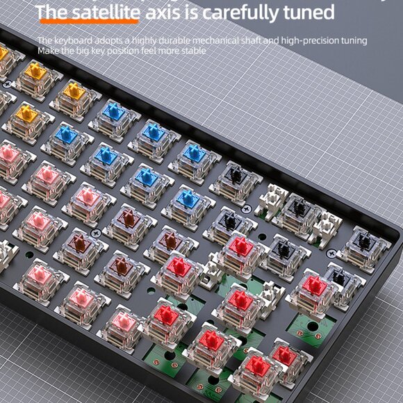 Zhiyoulang K68 Bluetooth wireless dual-mode game mechanical keyboard - Picture 9 of 14